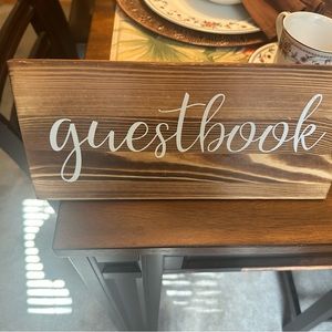 Guestbook wedding sign